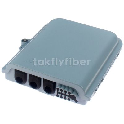 8 Ports LC SC Wall Mount Fiber Optic Termination Box  For FTTH