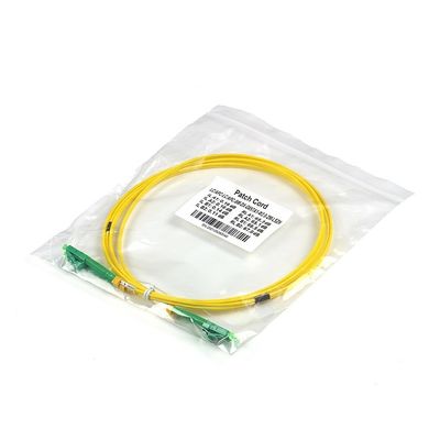 1310nm LC APC To LC APC Duplex Fiber Optic Patch Cable SM OS2 G657A1 LSZH Jacket